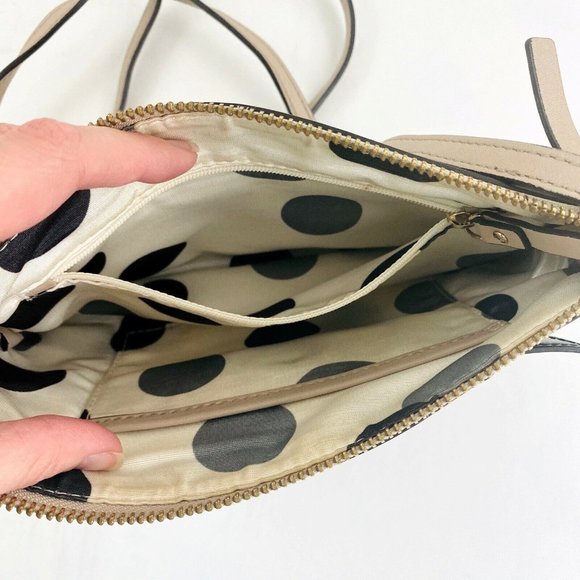 Kate Spade Janelle Small Crossbody Bag Nude Black - Picture 6 of 10